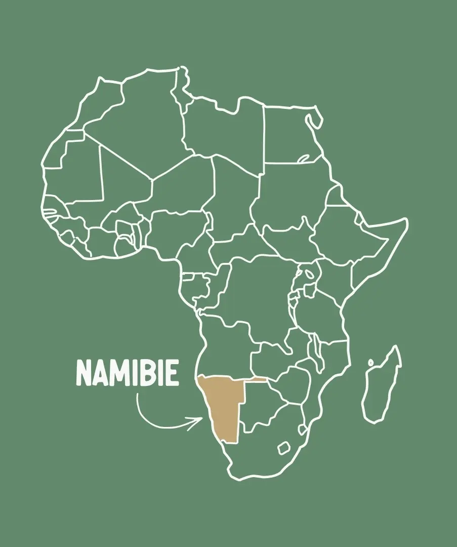 Carte Namibie